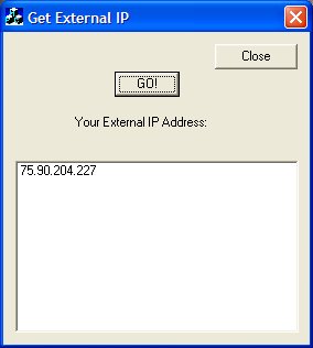 Hey, what's my external ip - this program gets it.
